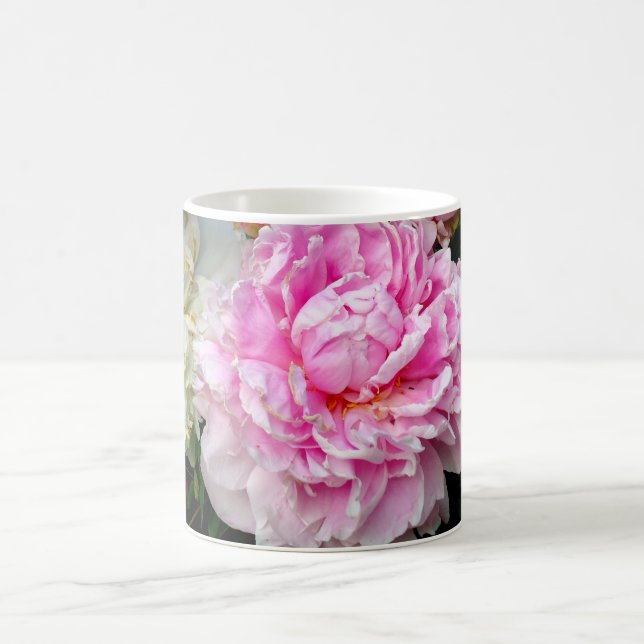 Rosa Blume Kaffeetasse (Mittel)