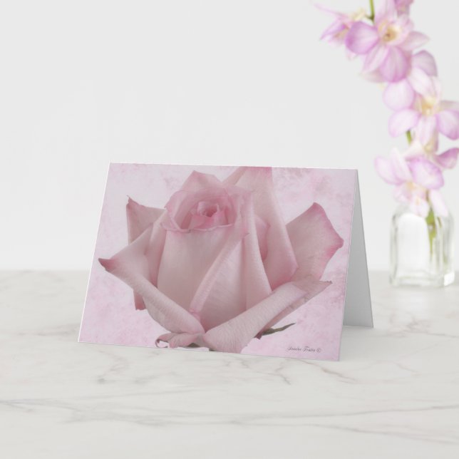 Rosa-Blume Karte (Orchidee)