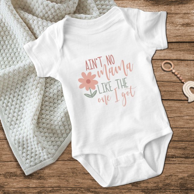 Rosa Blume keine Mama wie die, die ich Got Baby Gi Strampler (Von Creator hochgeladen)