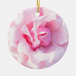 Rosa Blume Keramikornament