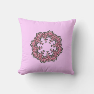 Rosa Blume Kissen