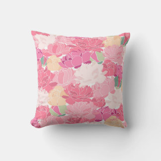 Rosa Blume Kissen