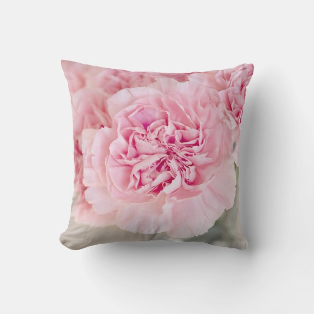 Rosa Blume Kissen (Vorderseite)