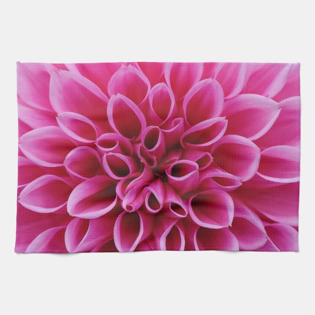 Rosa Blume Küchentücher (Horizontal)