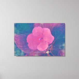 Rosa Blume Kunst, Dichtung und Musik Leinwand