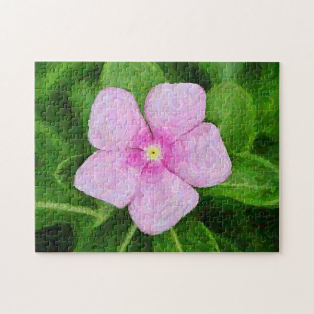 Rosa Blume Kunst, Dichtung und Musik Puzzle (Horizontal)