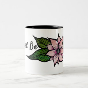 Rosa Blume Kunstgärten Zweifarbige Tasse