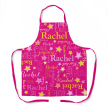 Rosa Blume kurzer Name Rachel Sterne Schürze