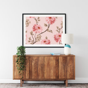 Rosa Blume Leinwand Kunst, Dichtung und Musik Bl
