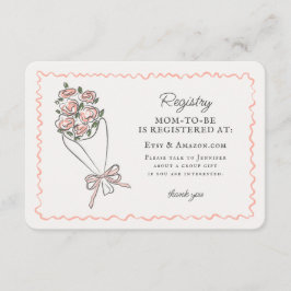 Rosa Blume Markt Frischblumenregister einfügen Begleitkarte