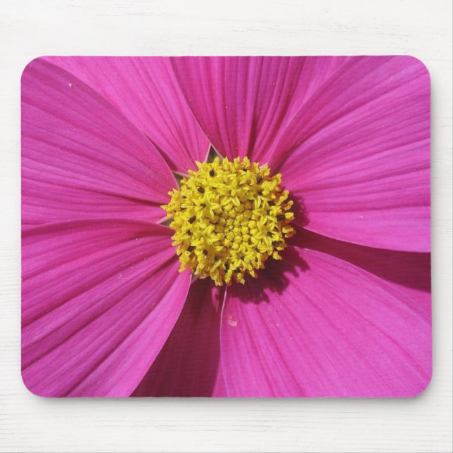 Rosa Blume Maus-Pad Mousepad (Vorne)