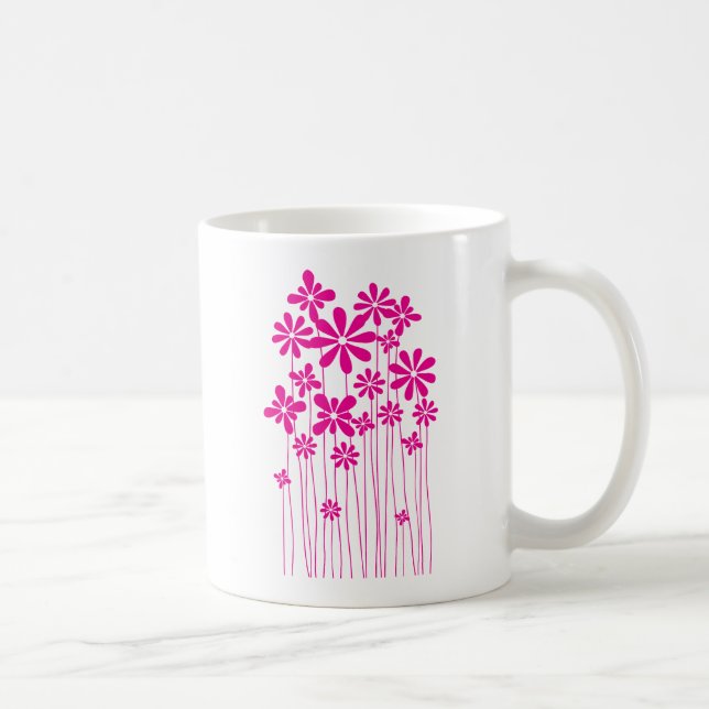 Rosa Blume Meadow Kaffeetasse (Rechts)