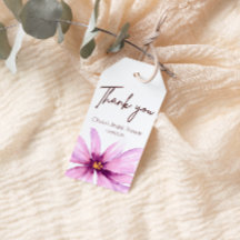 Rosa Blume Minimalistisch Danke