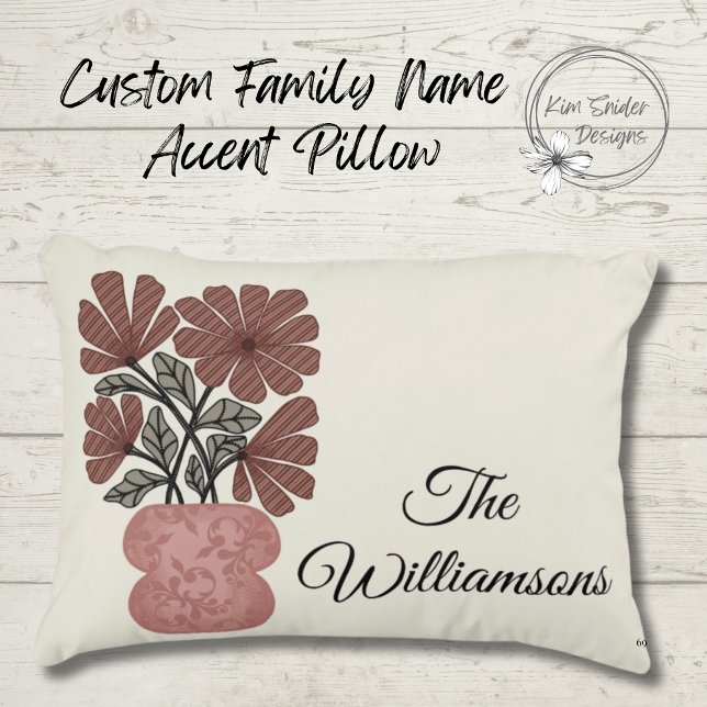 Rosa Blume mit Namen Dekokissen (Von Creator hochgeladen)