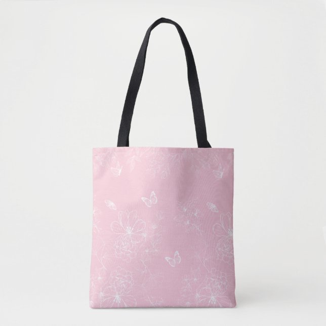 Rosa Blume Muster, Blumenmuster, Muster, Minimalis (Vorderseite)