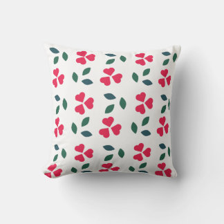 rosa Blume Muster Kissen