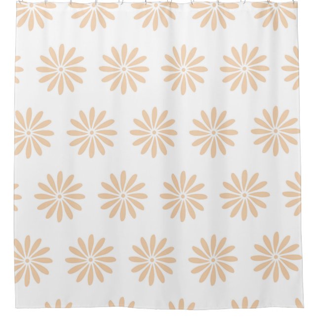 Rosa Blume Muster. Kunst, Kunstwerke, Hintergrund, Duschvorhang (Vorderseite)