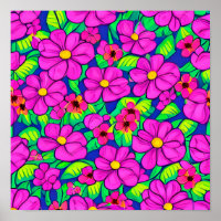 rosa Blume Muster
