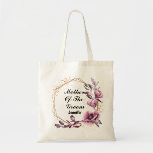Rosa Blume Mutter des Bräutigams Tote Tasche