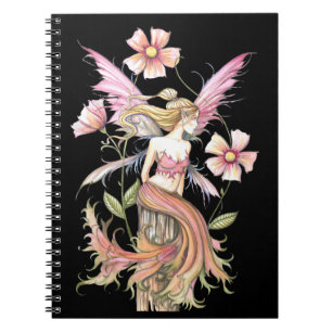 Rosa Blume-Notebook Notizblock