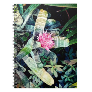 Rosa Blume Notizblock