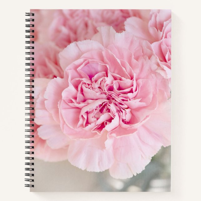 Rosa Blume Notizbuch (Vorderseite)