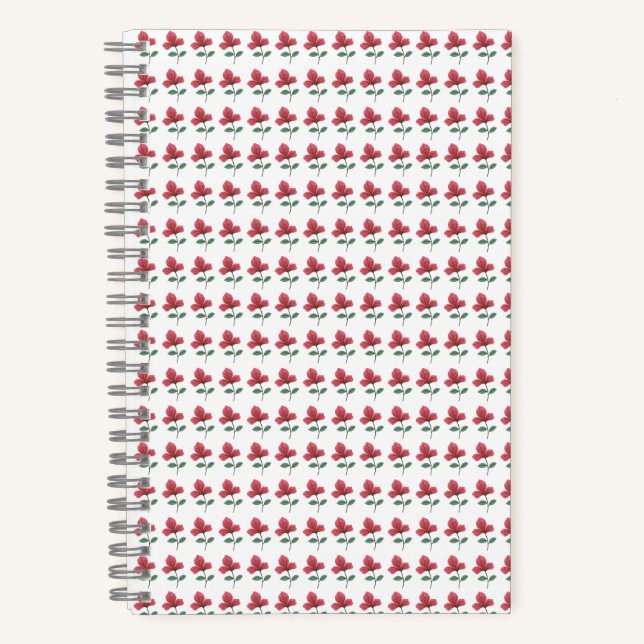 rosa Blume Notizbuch (Vorderseite)