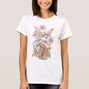 Rosa Blume, oben am Tank, Shirt
