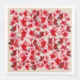 Rosa Blume Papier Abendessen Napkins Serviette