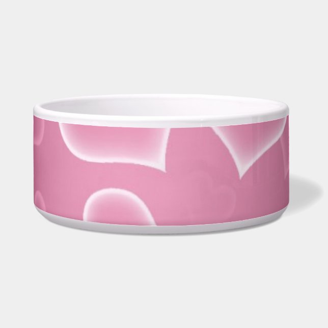 Rosa Blume Pet Bowl Napf (Vorderseite)
