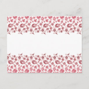 Rosa Blume Postkarte