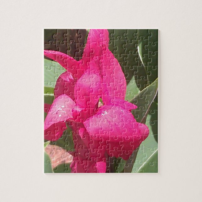 Rosa Blume Puzzle (Vertikal)