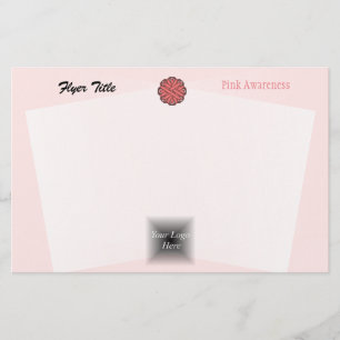 Rosa Blume Ribbon von Kenneth Yoncich Flyer
