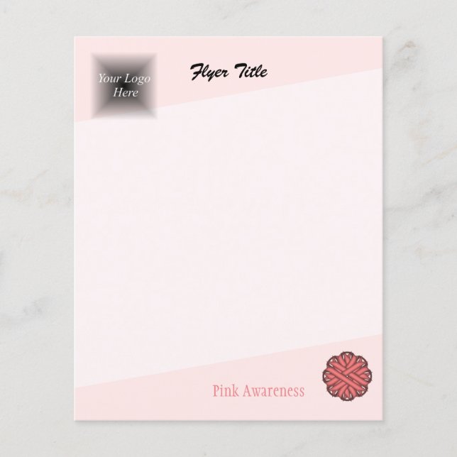 Rosa Blume Ribbon von Kenneth Yoncich Flyer (Vorne)