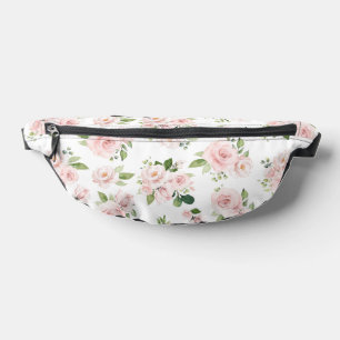 Rosa Blume, rosa Rosen, Aquarellfarben-Blume Bauchtasche
