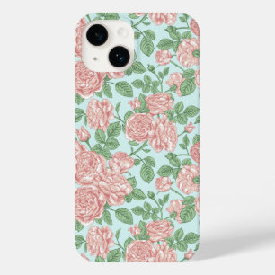 Rosa Blume Rose Garten Bouquet Muster Case-Mate iPhone 14 Hülle