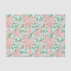 Rosa Blume Rose Garten Bouquet Muster Seidenpapier