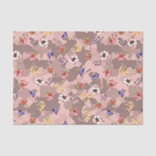 Rosa Blume Rose Gold Camouflage Camouflage Seidenpapier