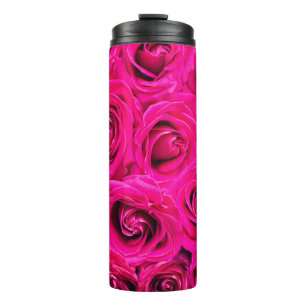 Rosa Blume Rose Hintergrund Thermosbecher