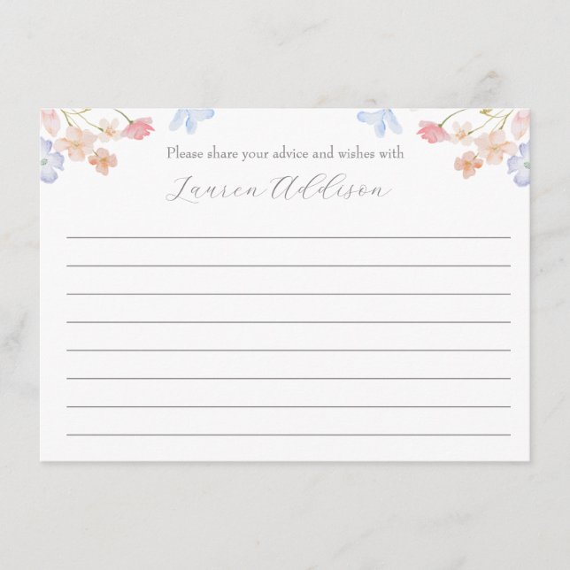 Rosa Blume Schöne Blumenberater Karten (Vorderseite)