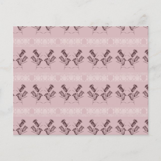 Rosa Blume Scrapbook Paper, Blumenpapier (Vorderseite)