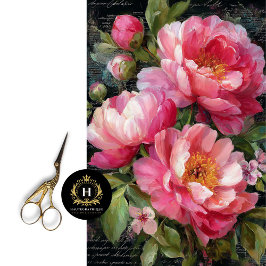 Rosa Blume Seidenpapier