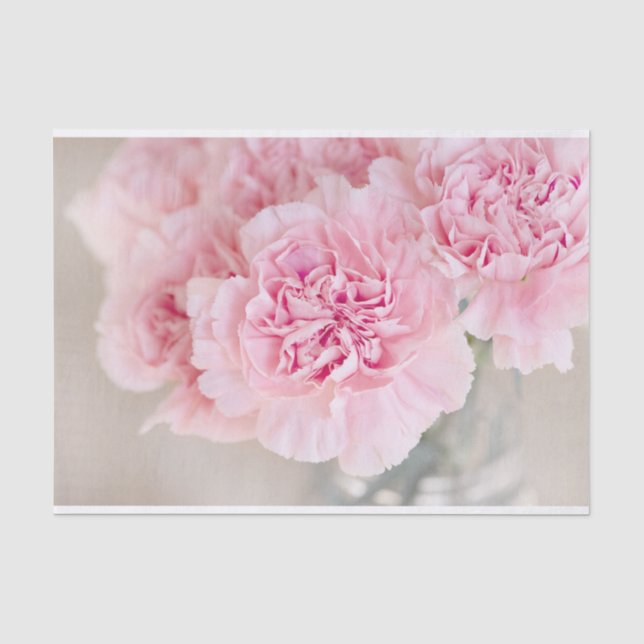 Rosa Blume Seidenpapier (Vorderseite)