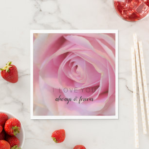 Rosa Blume Serviette