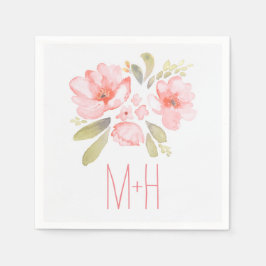 Rosa Blume Serviette