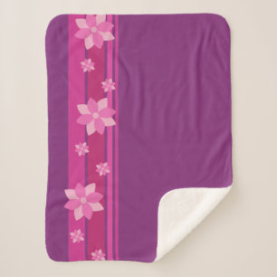 Rosa Blume Sherpadecke