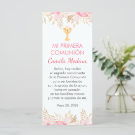 Rosa Blume Spanisches Erste Kommune Lesezeichen