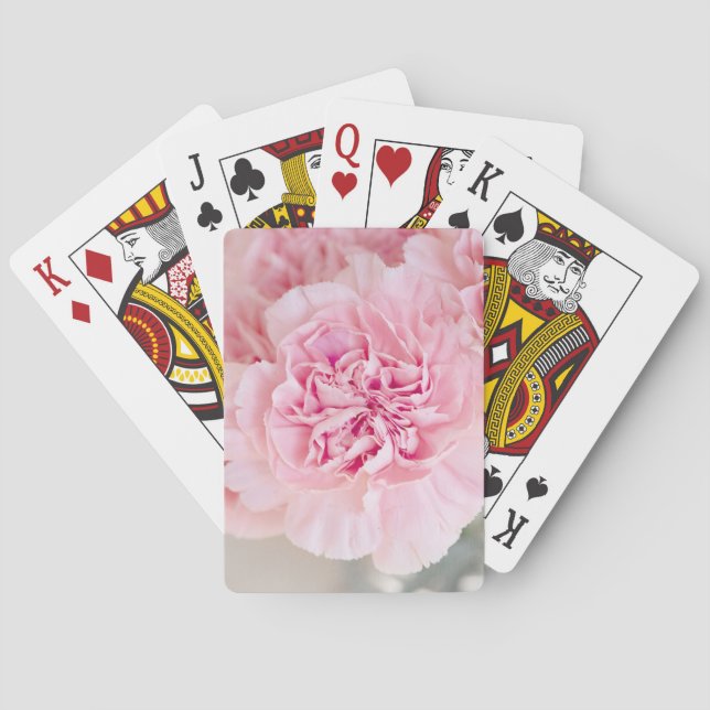 Rosa Blume Spielkarten (Rückseite)