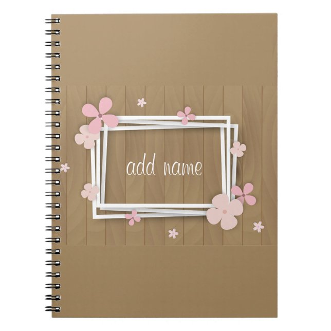 Rosa Blume Spiral Foto Notebook Notizblock (Von Creator hochgeladen)
