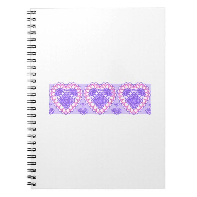 Rosa Blume SpiralNotebook Notizblock (Vorderseite)